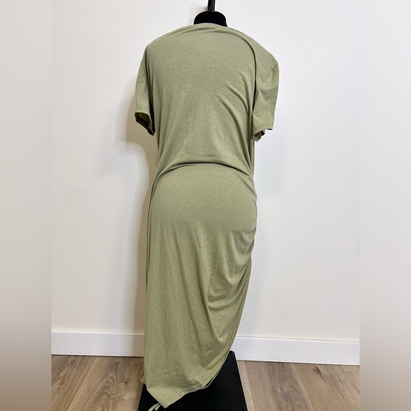 ◾️3/$25 SHEIN Midi Dress With Ruched Drawstring Sides And Split Hem - Picture 8 of 8